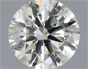 Natural Diamond 0.43 Carats, Round with Excellent Cut, J Color, SI2 Clarity and Certified by IGI