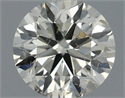 Natural Diamond 0.40 Carats, Round with Excellent Cut, J Color, SI2 Clarity and Certified by IGI