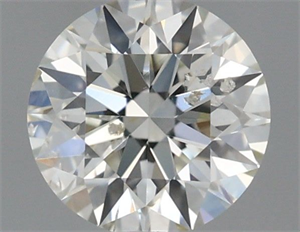 Picture of Natural Diamond 0.43 Carats, Round with Excellent Cut, J Color, SI2 Clarity and Certified by IGI