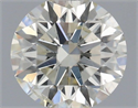 Natural Diamond 0.42 Carats, Round with Excellent Cut, J Color, SI2 Clarity and Certified by IGI
