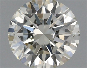 Picture of Natural Diamond 0.41 Carats, Round with Excellent Cut, J Color, SI2 Clarity and Certified by IGI
