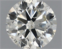 Natural Diamond 0.40 Carats, Round with Very Good Cut, J Color, SI2 Clarity and Certified by IGI