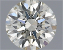 Natural Diamond 0.40 Carats, Round with Excellent Cut, K Color, SI1 Clarity and Certified by IGI