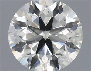 Picture of Natural Diamond 0.40 Carats, Round with Excellent Cut, K Color, SI1 Clarity and Certified by IGI