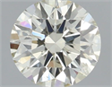 Natural Diamond 0.41 Carats, Round with Excellent Cut, K Color, SI2 Clarity and Certified by IGI