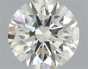 Picture of Natural Diamond 0.41 Carats, Round with Excellent Cut, K Color, SI2 Clarity and Certified by IGI