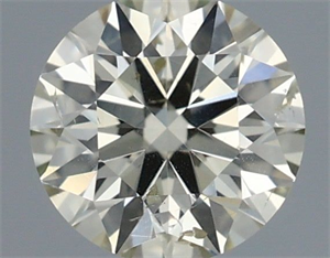 Picture of Natural Diamond 0.40 Carats, Round with Excellent Cut, L Color, SI2 Clarity and Certified by IGI