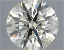 Natural Diamond 0.42 Carats, Round with Excellent Cut, L Color, VS1 Clarity and Certified by IGI