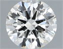 Natural Diamond 0.50 Carats, Round with Excellent Cut, H Color, SI1 Clarity and Certified by IGI