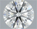 Natural Diamond 0.50 Carats, Round with Excellent Cut, H Color, SI1 Clarity and Certified by IGI
