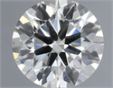 Natural Diamond 0.56 Carats, Round with Excellent Cut, H Color, SI1 Clarity and Certified by IGI