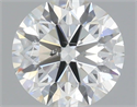 Natural Diamond 0.50 Carats, Round with Excellent Cut, H Color, SI2 Clarity and Certified by IGI
