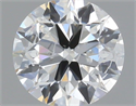Natural Diamond 0.50 Carats, Round with Excellent Cut, H Color, SI2 Clarity and Certified by IGI