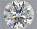 Natural Diamond 0.51 Carats, Round with Excellent Cut, H Color, SI2 Clarity and Certified by IGI