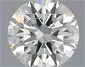 Natural Diamond 0.51 Carats, Round with Excellent Cut, H Color, SI2 Clarity and Certified by IGI