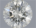 Natural Diamond 0.51 Carats, Round with Excellent Cut, H Color, I1 Clarity and Certified by IGI