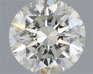 Picture of Natural Diamond 0.50 Carats, Round with Excellent Cut, H Color, I1 Clarity and Certified by IGI