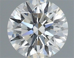 Picture of Natural Diamond 0.57 Carats, Round with Excellent Cut, I Color, VS2 Clarity and Certified by IGI