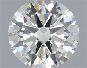 Picture of Natural Diamond 0.50 Carats, Round with Excellent Cut, I Color, SI1 Clarity and Certified by IGI