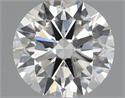 Natural Diamond 0.51 Carats, Round with Excellent Cut, I Color, SI1 Clarity and Certified by IGI