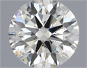 Natural Diamond 0.52 Carats, Round with Excellent Cut, I Color, SI1 Clarity and Certified by IGI