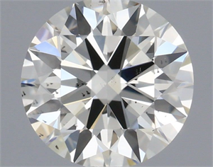 Picture of Natural Diamond 0.52 Carats, Round with Excellent Cut, I Color, SI1 Clarity and Certified by IGI