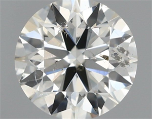 Picture of Natural Diamond 0.50 Carats, Round with Excellent Cut, I Color, SI2 Clarity and Certified by IGI