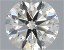 Natural Diamond 0.50 Carats, Round with Excellent Cut, I Color, SI2 Clarity and Certified by IGI