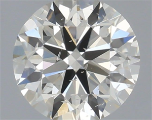 Picture of Natural Diamond 0.50 Carats, Round with Excellent Cut, I Color, SI2 Clarity and Certified by IGI