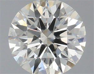 Picture of Natural Diamond 0.50 Carats, Round with Excellent Cut, I Color, SI2 Clarity and Certified by IGI