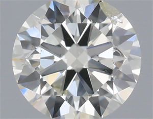 Picture of Natural Diamond 0.50 Carats, Round with Excellent Cut, I Color, SI2 Clarity and Certified by IGI