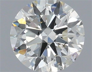 Picture of Natural Diamond 0.50 Carats, Round with Excellent Cut, I Color, SI2 Clarity and Certified by IGI