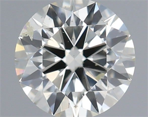 Picture of Natural Diamond 0.50 Carats, Round with Excellent Cut, I Color, SI2 Clarity and Certified by IGI