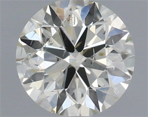 Picture of Natural Diamond 0.50 Carats, Round with Excellent Cut, I Color, SI2 Clarity and Certified by IGI