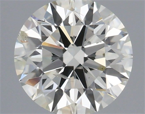 Picture of Natural Diamond 0.51 Carats, Round with Excellent Cut, I Color, SI2 Clarity and Certified by IGI
