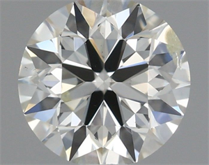 Picture of Natural Diamond 0.51 Carats, Round with Excellent Cut, I Color, SI2 Clarity and Certified by IGI