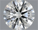 Natural Diamond 0.51 Carats, Round with Excellent Cut, I Color, SI2 Clarity and Certified by IGI
