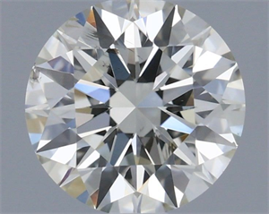 Picture of Natural Diamond 0.51 Carats, Round with Excellent Cut, I Color, SI2 Clarity and Certified by IGI