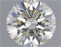 Natural Diamond 0.54 Carats, Round with Excellent Cut, I Color, SI2 Clarity and Certified by IGI