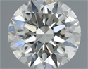 Natural Diamond 0.53 Carats, Round with Excellent Cut, I Color, SI2 Clarity and Certified by IGI