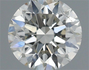 Picture of Natural Diamond 0.53 Carats, Round with Excellent Cut, I Color, SI2 Clarity and Certified by IGI