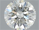 Natural Diamond 0.57 Carats, Round with Excellent Cut, I Color, SI2 Clarity and Certified by IGI