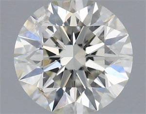 Picture of Natural Diamond 0.58 Carats, Round with Excellent Cut, I Color, SI2 Clarity and Certified by IGI