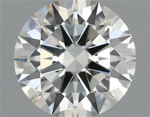 Picture of Natural Diamond 0.59 Carats, Round with Excellent Cut, I Color, SI2 Clarity and Certified by IGI