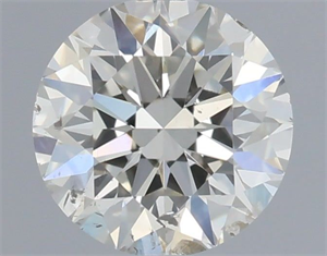 Picture of Natural Diamond 0.53 Carats, Round with Excellent Cut, I Color, SI2 Clarity and Certified by IGI