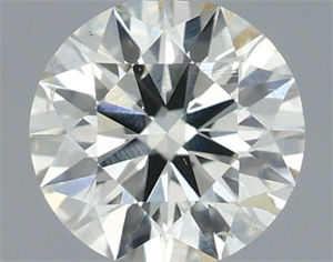 Picture of Natural Diamond 0.51 Carats, Round with Excellent Cut, I Color, SI2 Clarity and Certified by IGI