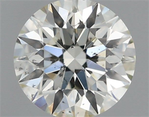 Picture of Natural Diamond 0.50 Carats, Round with Very Good Cut, I Color, SI2 Clarity and Certified by IGI