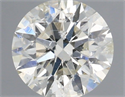 Natural Diamond 0.51 Carats, Round with Excellent Cut, I Color, I1 Clarity and Certified by IGI