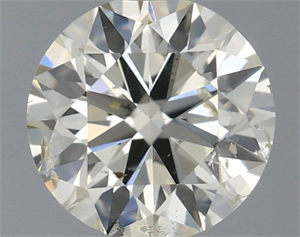 Picture of Natural Diamond 0.50 Carats, Round with Excellent Cut, J Color, SI2 Clarity and Certified by IGI