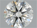 Natural Diamond 0.50 Carats, Round with Excellent Cut, J Color, SI2 Clarity and Certified by IGI